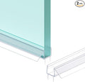 Shower Door Bottom Seal Strip, Ultra Clear PVC, Fits 12mm Thick Glass, Prevents by Unknown