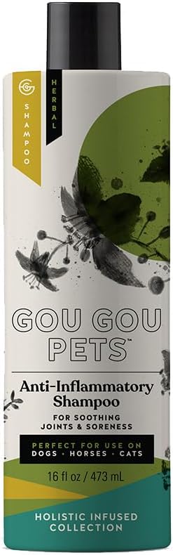 Holistic Natural Anti-Inflammatory Pet Shampoo: Veterinarian Recommended: by GouGouPets