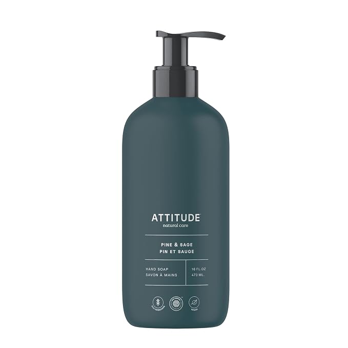 ATTITUDE Liquid Hand Soap, EWG Verified, Plant and Mineral-Based, Vegan by ATTITUDE