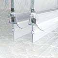 Frameless Shower Door Bottom Seal, Stop Shower Leaks and Create a Water Barrier by Foskbaths