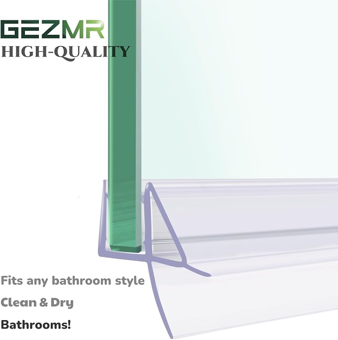 2-Pack Shower Door Bottom Seal Glass Shower Door Seal Strip - Image 3