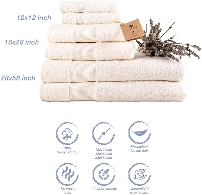 Hencely 6-Piece Bath Towel Set - Image 5