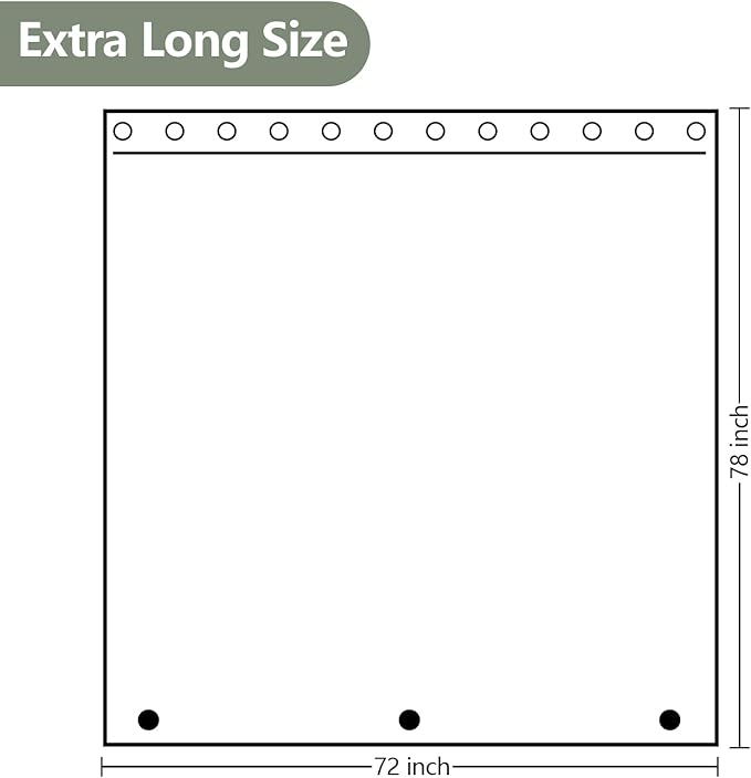 Waterproof Clear Shower Curtain Liner - Image 7