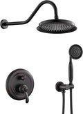 Antique Shower Head Faucet Set, Oil Rubbed Bronze Vintage Wall Mount Shower by Unknown