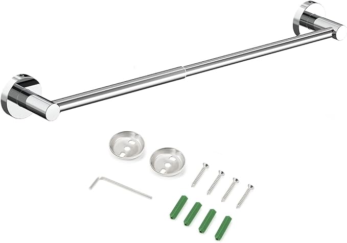 JiePai Adjustable 18 to 30 Inch Shower Towel Bar - Image 7