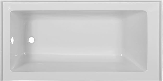 Fine Fixtures Acrylic, Fiberglass Alcove Soaking Bathtub - Image 2