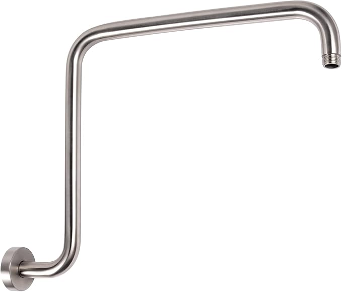 PHASAT S Shaped Shower Arm, 16.65 Inches High Rise Shower Arm by PHASAT
