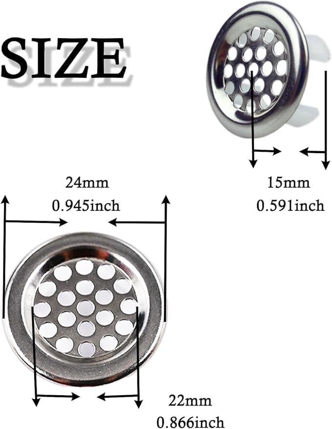 4 Pack Sink Overflow Trim-Ring Stainless Steel Bathroom Kitchen Basin Hole - Image 2