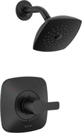 Delta Modern 14 Series Shower Faucet Set, Matte Black Shower Head and Handle Set by DeltaFaucet