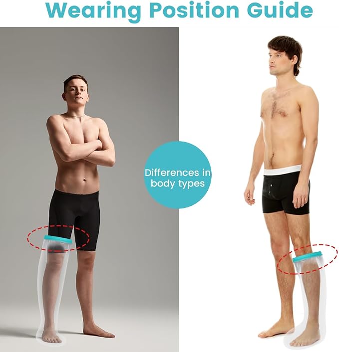 Cast Covers for Shower Leg, Waterproof Cast Cover for Showering, Cast Protector - Image 8