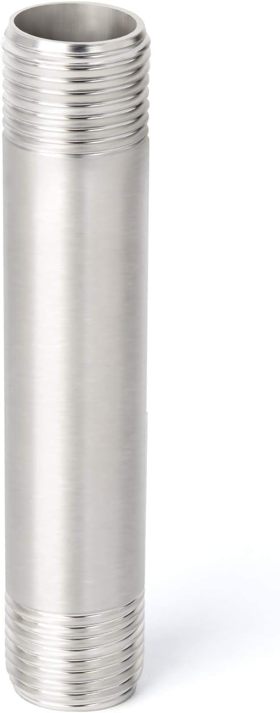 TAISHER 2PCS Stainless Steel Pipe Fittings, 3/8" NPT x 3/8" NPT Male Threaded - Image 2