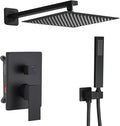 Shower Faucet Set Rain Shower System Matte Black by ANNAZOMBATHROOM