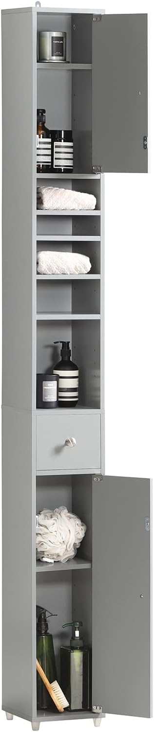 SoBuy Bathroom Narrow Storage Cabinet Skinny Tall Unit by Haotian