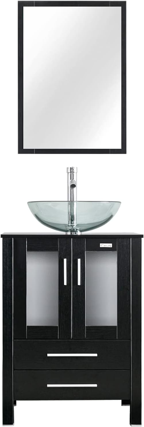 eclife 24" Modern Bathroom Vanity Sink Combo Freestanding Cabinet by eclife