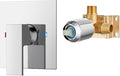 Airuida Square Single-Function Brass Faucet Shower Rough-in Valve Male Thread by Airuida