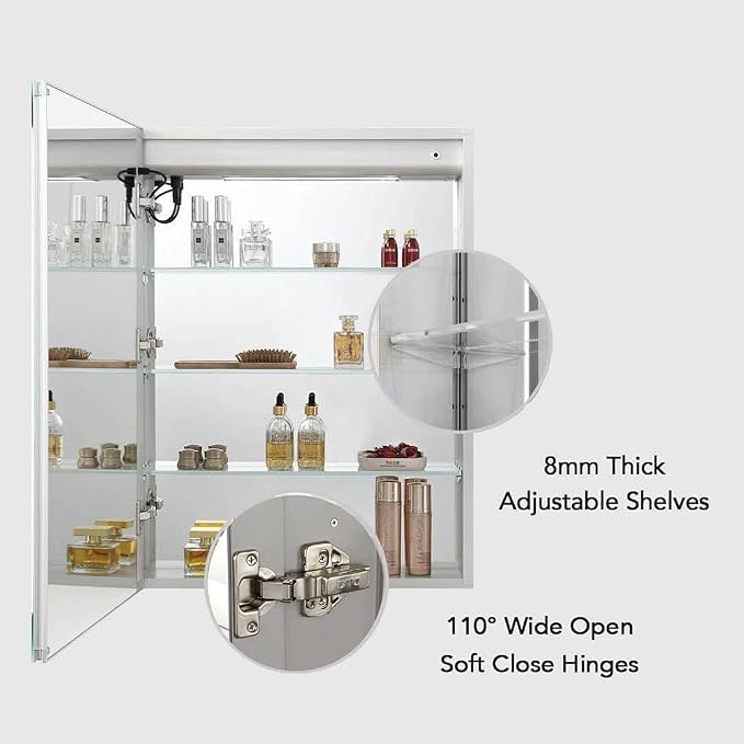 Blossom LED Mirror Medicine Cabinet - Image 5