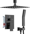 Shower Faucet Set Matte Black Shower System, Starbath 8" Rain Shower Head and by STARBATH