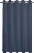 River Dream No Hook Hotel Cloth Navy Blue Shower Curtain Soft Microfiber & by RiverDream