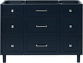 ARIEL Monroe 48 inch Bathroom Vanity Without Sink in Midnight Blue, Bathroom by Ariel