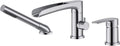 Waterfall Roman Tub Faucet Chrome Deck Mount Bathtub Faucets Brass Tub Filler by wowkksanitaryware