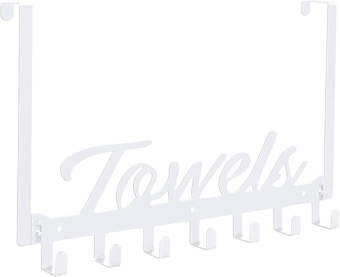 Over The Door Hooks, Heavy Duty Towel Rack by Azmoncy