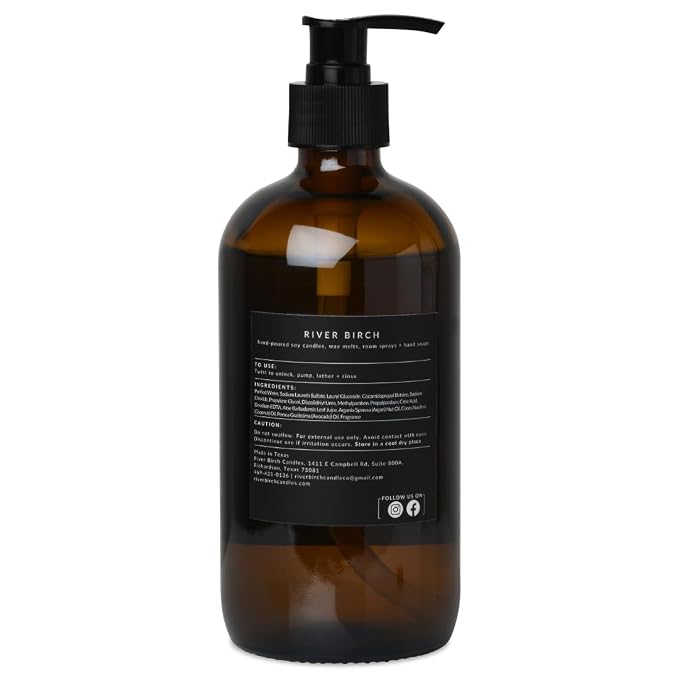 River Birch Tropical Mandarin Scented Natural Hand Soap - Image 2