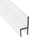 Frameless Shower Door Side Seal Strip H-Type 180 Degree 85inch Length by KCHardware