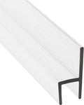 Frameless Shower Door Side Seal Strip H-Type 180 Degree 72 inch Length by KCHardware