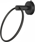 DGYB Suction Cup Towel Ring Matte Black Hand Towel Holder by DGYB