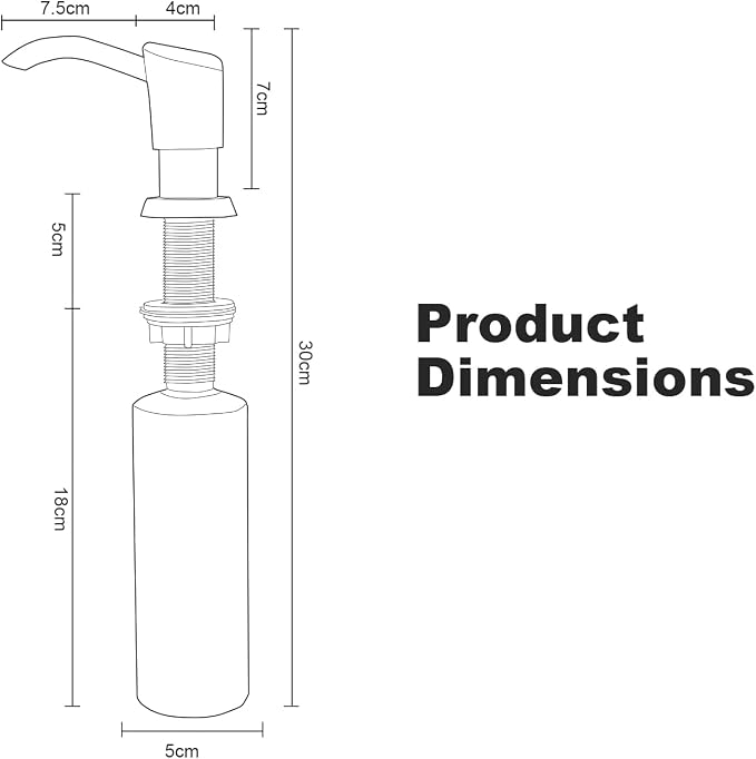Soap Dispenser, Kitchen Sink Soap Dispenser Built in and Refill from The Top - Image 6