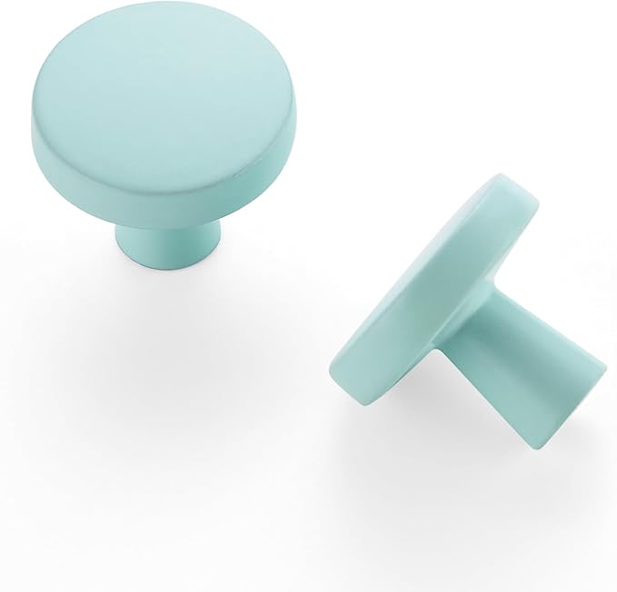 Ravinte 15 Pack Drawer Pulls 1-1/4 Inch Green Kitchen Cabinet Knobs Solid Round - Image 9