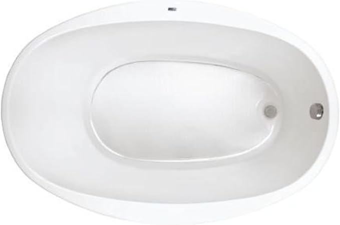 PROFLO PFS5838 Lansford 58" x 38" Drop In Acrylic Soaking Tub by PROFLO