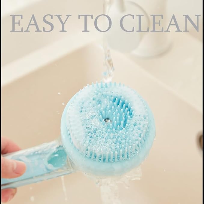 Pet Bath Brush with Silicone Bristles – Grooming Massage Tool with Liquid - Image 5
