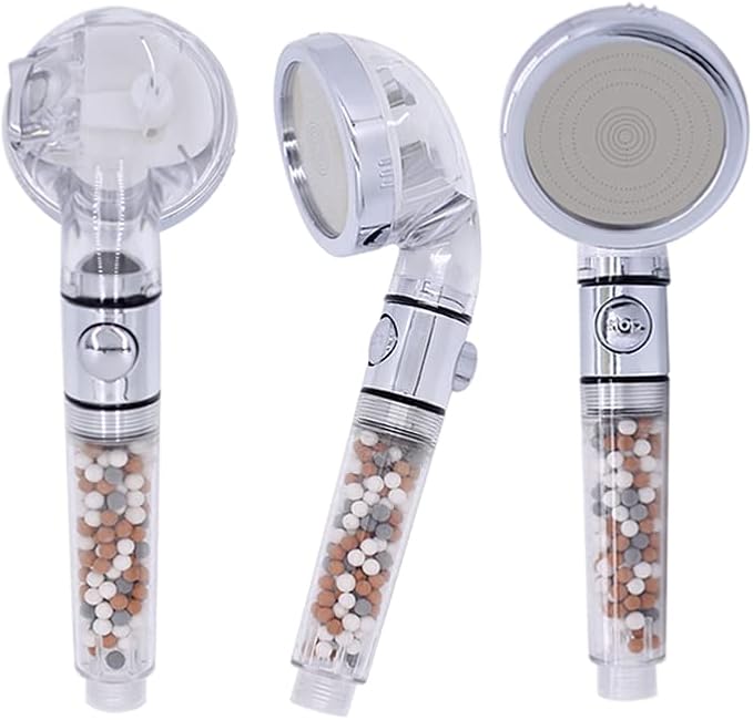 Filtered Shower Head with Handheld, 3 Spray Modes, Anion Mineral beads - Image 5