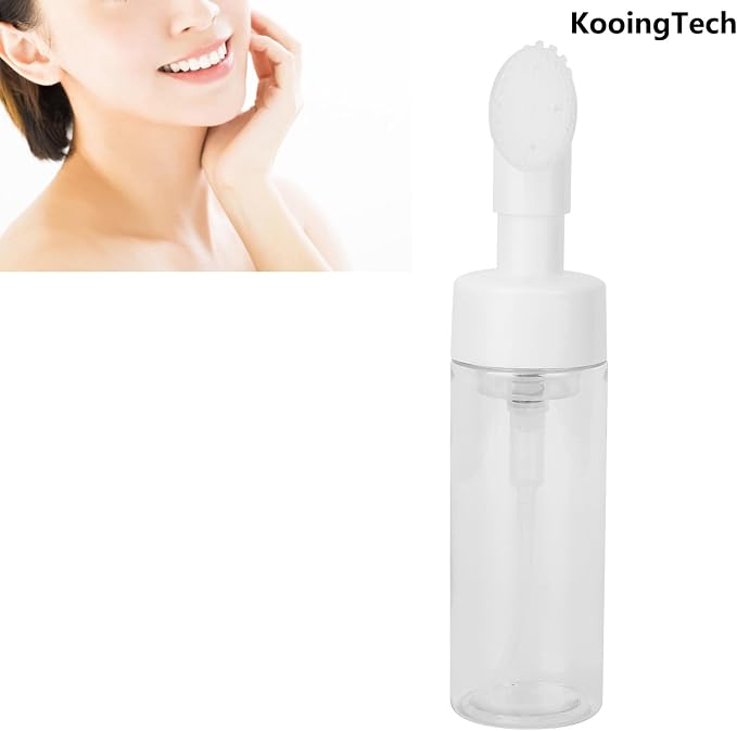 150ML Foam Pump Bottle with Brush, Lotion Dispensing Bottle, Plastic Facial - Image 9