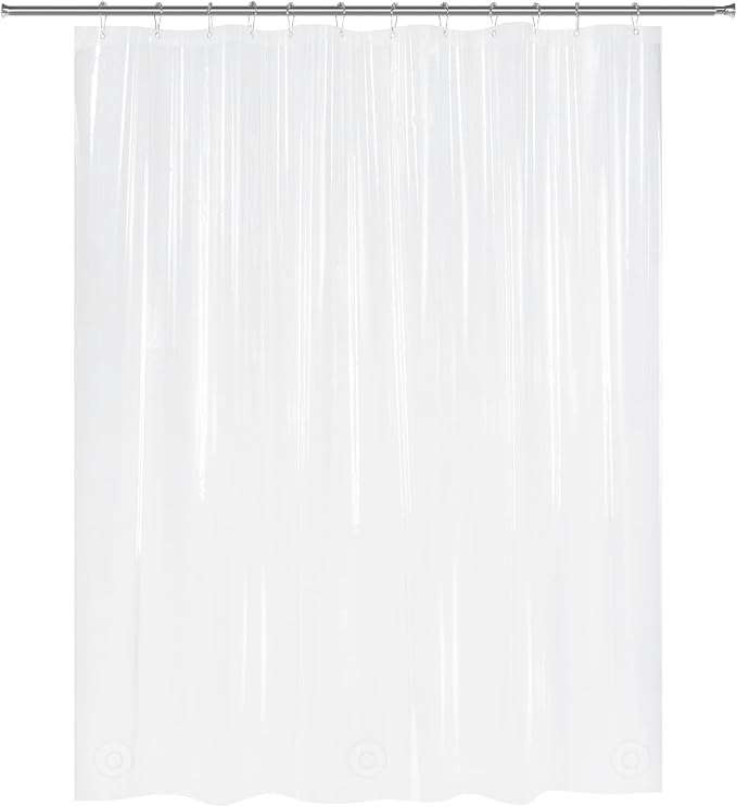 AmazerBath Frosted Shower Curtain Plastic 72x72 Inches, Heavy Duty Shower - Image 9