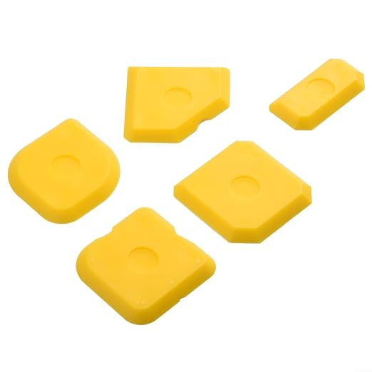 5pcs Portable Yellow Silicone Caulking Kit Multi Edge Sealant Applicator Tool by Unknown