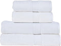 Christy Supreme Hygro 4 Piece Towel Set | White | 100% Luxury Supima Cotton | by Christy