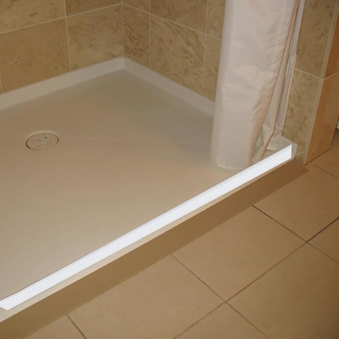 Raycity Collapsible Shower Threshold Water Dam Barrier, Shower Door and Kitchen - Image 6