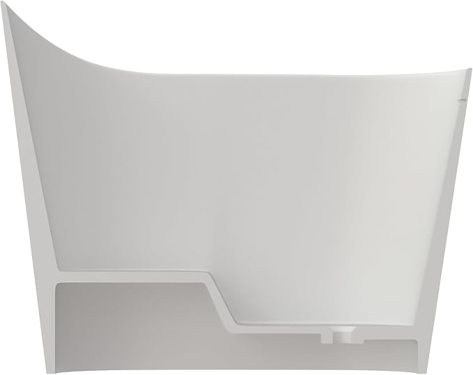 43" Stone Resin Janpanese Soaking Tub, Freestanding Deep Soaking Bathtub - Image 7
