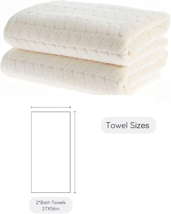 BAGNO MILANO Turkish Cotton Ultra-Soft Plush Absorbent Quick Dry Bathroom Towel - Image 9