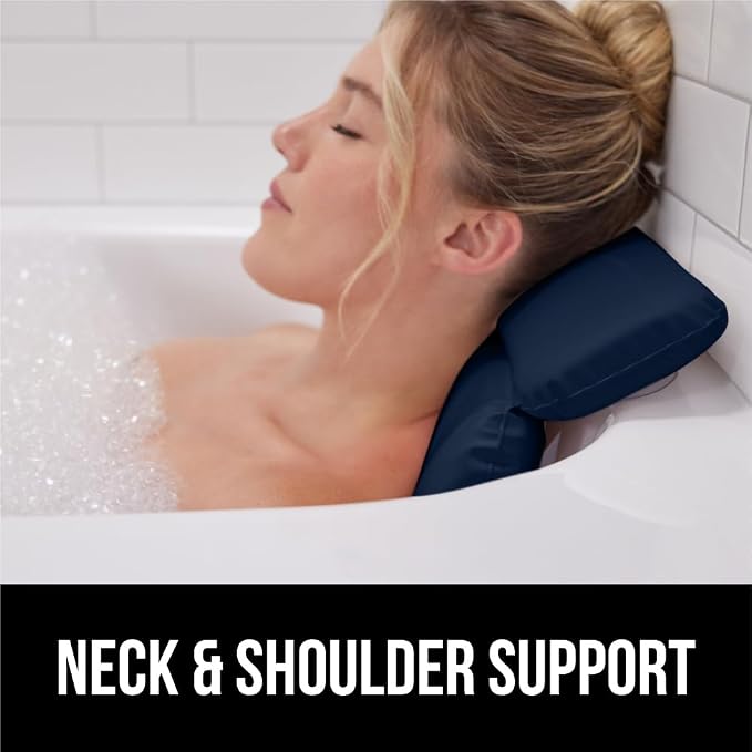 GORILLA GRIP Bath Pillow for Tub, Improved Suction Cups, Luxury Bathtub Pillows - Image 8