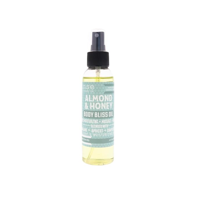 Rinse Bath & Body Almond & Honey Body Oil Moisturizer Spray by RinseBathBodyCo