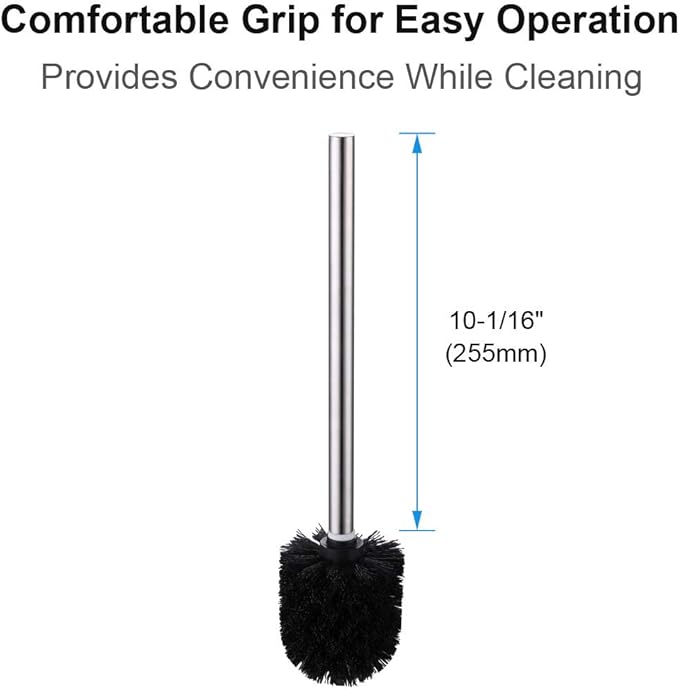 Angle Simple Toilet Brushes, Toilet Bowl Scrubber Brush Head 3 PCS - Image 4