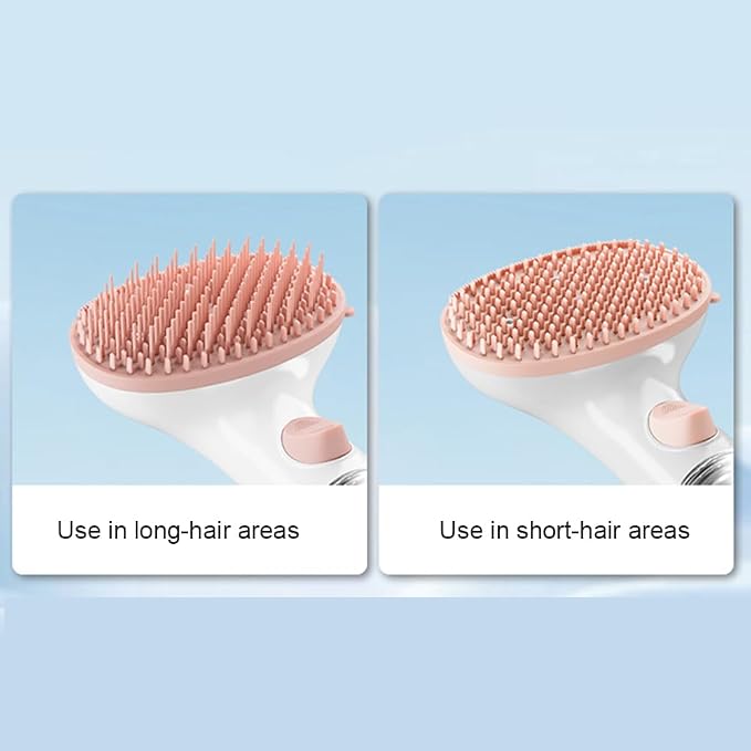 Dog Bath Brush, Scrubber Soft Silicone Head Pet Bathing Massage Brush Long - Image 5