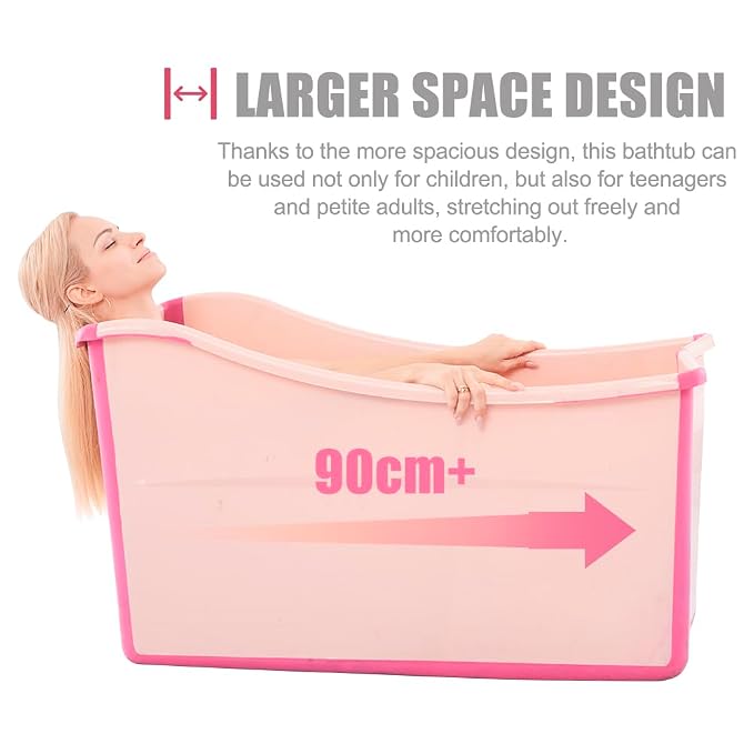 Large Foldable Bathtub for Toddler Collapsible Baby Bathtub Portable Bath tub - Image 5