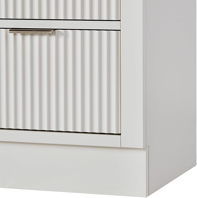 ARIEL Milan Bathroom Storage Cabinet 65”H x 20”W x 16”D Warm White - Image 10