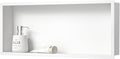 Stainless Steel Shower Niche 30" X 12" White No Tile Needed Niche Shower by Bernkot