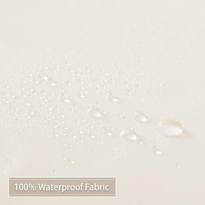 CAROMIO Hotel Quality 100% Waterproof Fabric Shower Curtain Liner - Image 4