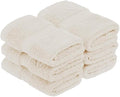 Superior Egyptian Cotton Pile Face Towel/Washcloth Set of 6, Ultra Soft Luxury by SUPERIOR